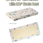 SDY Jersey Dinosaur Crib Sheets for Baby Boys and Girls,52”x28”x8, 2 Pack, Cute Kawaii Standard Oval/Retangle Fitted Crib Sheets for Toddler,Super Soft Breathable