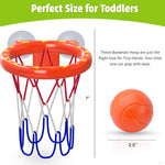 MARPPY Bath Toys - Bathtub Basketball Hoop for Kids Toddlers - Mold Free Bath Toys with Suction Cup & 3 No Hole Balls - Shower and Bathtub Toys for Toddlers - Boys Girls