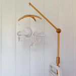 Baby Crib Mobile – Wooden Hanging Nursery Baby Mobile for Crib, Nursery Decor for Boys & Girls, Perfect Shower Gift (Moon, Cloud, & Stars, Foldable) Also Fits Bassinets, Sorrel + Fern