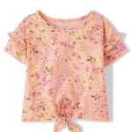 The Children's Place,and Toddler Girls Ruffle Top,Apricot Glow,6-9 Months