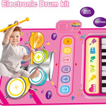 Toys for 1 Year Old Girl Gifts,2 in 1 Piano Mat Montessori Toys for 1 2 Year Old Girl,Educational Musical Toy First Birthday Gifts for 1 2 3 Year Old Girls,Christmas Stocking Stuffers for Toddler Girl