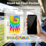 Koogel 24PCS Small Spiral Notebook, Blank Mini Pocket Journal Notebook for Kids Back to School, Tie Dye Style Journal Mini Memo Pads for Tie Dye Birthday Pastel Art Party Favors Gift Supplies