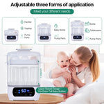 Freebaby Baby Bottle Steamer and Dryer,All-in-One Sterilizer and Dryer for All Baby Bottle,Bottle Sanitizer for Pacifiers&Breast Pump Parts, with LED Screen and Auto-Off