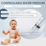 Bluet B - Baby Nasal Syringe (2-Pack) - Safe Silicone Nasal Aspirator for Newborn - Infant Mucus Removal - 10ml Nose Cleaner Syringe for Baby - Toddler Congestion Relief - Reusable Tips - White