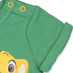 Disney Lion King Simba Newborn Baby Boys Romper and Bucket Sun Hat Green 3-6 Months