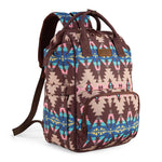 Montana West Wrangler Callie Diaper Bag Backpack with Stroller Straps Southwestern Multifunction Baby Travel Bag WG2210-9110CF