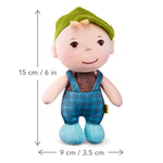 HABA Soft Baby Boy Doll Matteo - Adorable 6" Plush Figure for Babies and Toddlers, Ideal Toy for 1-3 Year Old Boys, for 3+ Year Old Girls, for Toddlers