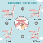 Dream On Me Munch N Go Booster Seat for Dining Table, Lightweight Compact Fold Travel Booster Seat, 3-in-1 Convertible, Four Level Height Adjustment and Easy Tray Removal