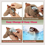 blueypet Interactive Chirping Bird Cat Toys with Flapping Wings,New Flying Birds Cats Toy, Flying Simulation Electric Sparrow Shaking Hunting Pet Toy for Indoor (Brown)