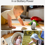 eufy Security Baby Monitor E21 with 4K UHD Camera, 5'' 720p Display, 8X Zoom, Hybrid Wi-Fi and No Wi-Fi Connection, 24/7 Recording in app, Pan-Tilt, Portable Camera with Built-in Battery, ANR