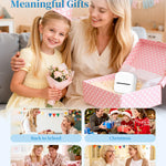 Memoking Sticker Printer - Mini Printer T02 Thermarote Mini Inkless Label Makers Thermal Sticker Maker Machine for Children Students Kid Gift, Compatible with Phone & Tablet, White
