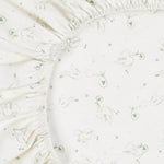 Under The Nile Organic Cotton Bassinet Sheet - Stork Print, 28" x 18"