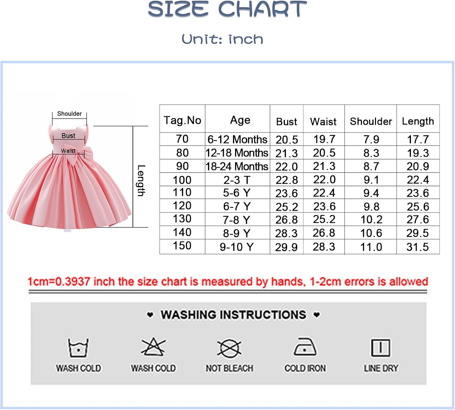 Girl Flower Design Dress Sleeveless Flower Design Princess Wedding Dress for Toddler and Baby Girl