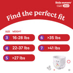 Huggies Size 5 Baby Diapers, Little Movers HuggFit 360° Baby Diapers with 360° Waistband, Size 5 (27+ lbs), 128 Count, Packaging May Vary