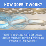 CeraVe Baby Eczema Relief Cream, 1% Colloidal Oatmeal Cream With Vitamin E & Ceramides, Baby Eczema Cream Soothes & Calms Itchy Skin, Developed With Pediatric Dermatologist, Fragrance Free, 5oz