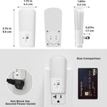 L LOHAS LED Dimmable Night Light[2 Pack], Plug in Night Lights with Dusk to Dawn Sensor, Daylight 5000k from 5-80 LM Brightness Adjustable, Bright Mini Wall Nightlight for Kids Room, Stairway