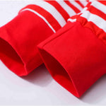 Von kilizo Baby Girl Christmas Outfit Baby Girl Long Sleeve Rompers Striped Pant Sets My First Christmas Baby Girl Outfit