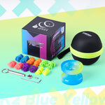 Yoyo K2 Crystal - Professional Responsive Yoyo for Kids 8-12, Dual Purpose Yo Yo for Adults Advanced + Extra Unresponsive Bearing + 12 Yo-yo Strings+Storage Bag + Removal Tool ( SkyBlue Yellow)