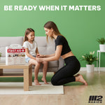 M2 BASICS Premium 321 Piece First Aid Kit, All Purpose Kit with Hard Case for Home, Car, Business, School, Office & Vehicle