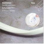 Roving Cove HeftyFit Edge Protector for Baby Proofing (6ft Large Edge Only), Heavy-Duty Soft Furniture Edge Bumper Guards, Desk Edge Cushion, Wall Corner Covers, 3M Adhesive, Oyster White (Off White)