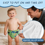 Durio Reusable Swim Diapers Washable Baby Swim Diaper Unisex Infant Toddler Swimming Diapers