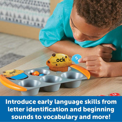 Learning Resources Mini Muffin Phonics Activity Set, Preschool Toys, Preschool Learning Activities, Play Food, Kindergarten Toys, Ages 4+,70 Pieces