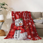YeeJu Christmas Throw Blanket Baby Small Gray Christmas Snowman Blanket Toddler Infant Swaddle Pet Crib Soft Lightweight Fuzzy Plush Fleece Blankets and Throws Xmas Winter Holiday Blanket 30x40