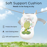 Baby Bathtub, Collapsible Newborn Bathtub for Infant to Toddler 0-24 Months with Soft Cushion and Thermometer,Portable Travel Newborn Tub with No-Slip Feet, Baby Shower Gifts,Grey