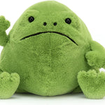 Jellycat Ricky Rain Frog Stuffed Animal, Medium 7 inches - Amphibian Plush Toy - Classic Children's Gift