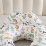BATTOP Nursing Pillow for Breastfeeding,Bottle Feeding, Plus Size Breastfeeding Pillows with Adjustable Waist Strap Removable Cover, Extra Pillow on Top for More Support for Mom