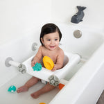 Regalo Baby Basics™ Bath Seat, Award Winning Brand, Provides Support and Balance for Sit-Up Bathing, Includes Strong and Secure Suction Cup System, Drain Holes for Easy Clean Up, 0560 DS, White