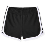 Garanimals Baby & Toddler Girl Black Dolphin Shorts - Machine-Washable Kid's Clothes - Size 6-9 Months - Purple, Navy Blue, Light Pink, Black - 4 Pack