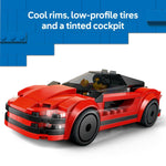 LEGO City Red Sports Car Toy - Building Toy for Kids, Boys and Girls, Ages 5+ - Educational Gift for Birthdays and Holidays - Includes Driver Minifigure and Other Accessories - 60448