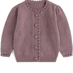 Simplee kids Baby Cardigan Cable Knit Toddler Cardigan Long Sleeve Fall Winter Open Front Knit Sweaters