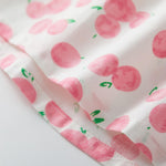 pureborn Baby Girls Woven Dress Short Sleeve Cotton Playwear Dresses Peach 0-3 Months