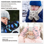 Weradau Fleece Lined Mittens for Baby Boys Girls,Baby Toddler Little Kids Winter Warm Gloves Mittens(6-24 months)