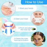 KYLELOVE Swimming Nose Clip,Silicone Waterproof Pool Nose Plugs for Swimming and Diving Multi Color Swim Nose Clip for Kids(Age 7+) Adults with Storage Box 10 Packs