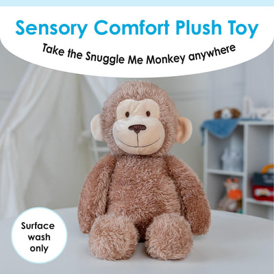 Kids Preferred Carter's Snuggle Me Monkey Plush Stuffed Animal Sensory Toy for Kids, Toddlers, Babies, Boys and Girls of All Ages