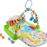 Fisher-Price Baby Playmat Deluxe Kick & Play Piano Gym for Learning & 2 Maracas Soft Rattles for Newborn to Toddler Play Ages 0+ Months