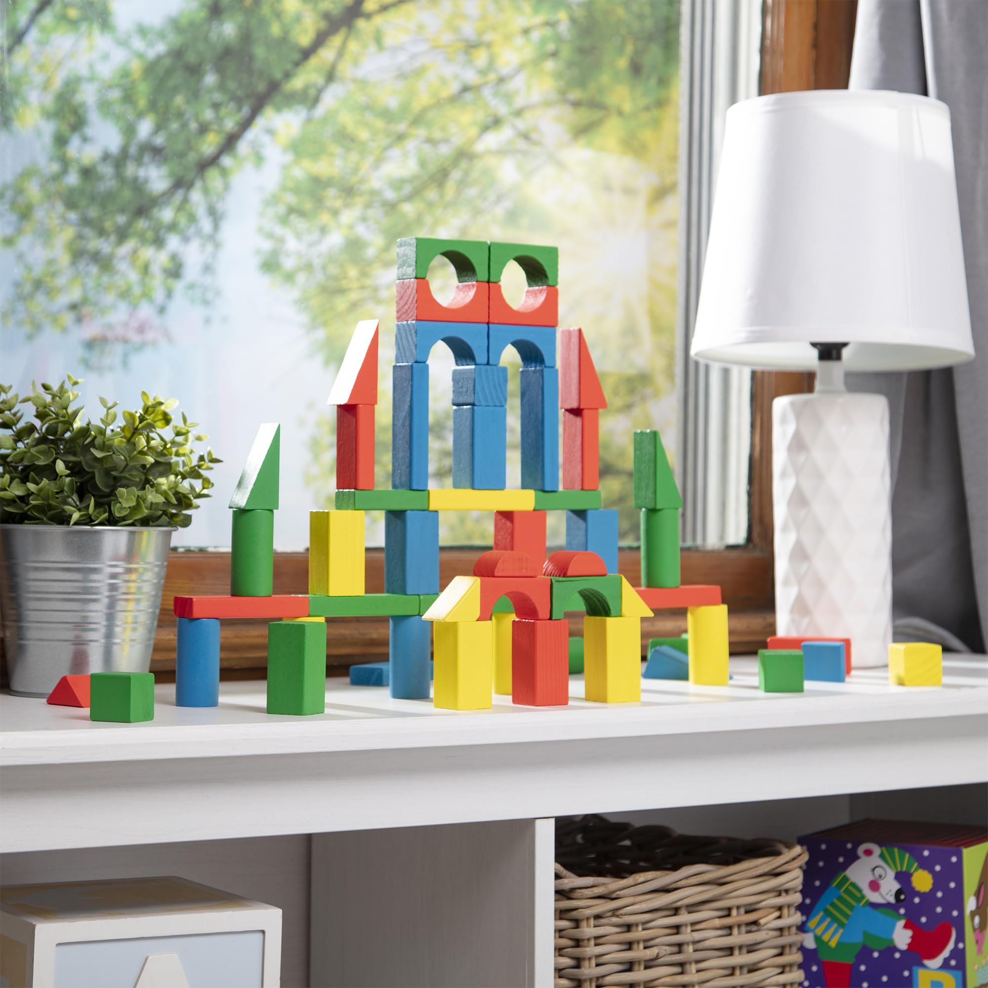 Melissa & Doug Wooden Building Blocks, 100-Piece Set - Melissa & Doug ...
