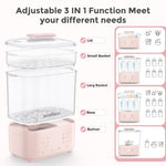 Bottle Sterilizer and Dryer, Compact Electric Steam Baby Bottle Sterilizer丨Esterilizador de Biberones for Baby Bottles, Pacifiers, and Pump Parts, Large Capacity