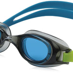 Speedo Unisex-child Swim Goggles Hydrospex Ages 6-14, Grey/Blue