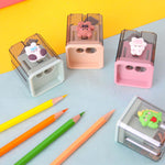 2PCS Pencil Sharpener, 2PCS Pencil Sharpener, Lip Liner Sharpener, sharpened Pencil, Children's Pencil, Office Supplies, School Supplies, School Halloween Gifts, Christmas Gifts (Xiaobai)