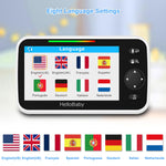 HelloBaby Monitor with Camera and Audio, 5'' Screen with 16-Hour Video Streaming, Remote Pan-Tilt-Zoom Camera, Two-Way Talk, VOX Mode, Auto-Night Vision, Range up to 960ft and No WiFi