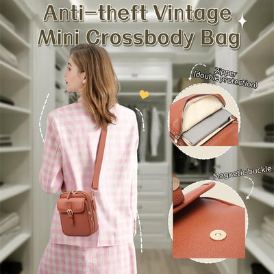 Collaboraten1 Crossbody Leather Bag,Collaboraten1 Crossbody Bag,Adjustable Large Capacity Anti-Theft Backpack