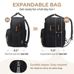 Qualyphant Extra Large Diaper Bag for 2 Kids - Expandable 35L Twin Diapers Bags Backpack with 4 Insulated & 16" Laptop Pocket & 2 Compartments - Big Baby Backpacks - Travel Pañaleras Para Bebe, Unisex