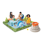 Intex 96" x 78" x 28" Inflatable Jungle Adventure Play Center Spray Kiddie Pool - Backyard Kids Water Slide, Outdoor Blow-Up Splash Pad for Toddlers