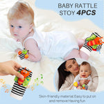 Baby Boy Gifts for Baby Shower,Baby Boy Gifts Basket Includes Newborn Blanket,Essentials Infant Rattle Socks Elephant Toys Onesies