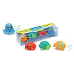 Melissa & Doug Sunny Patch Seaside Sidekicks Squirters with 4 Squeeze-and-Squirt Animals - Water Toys for Kids