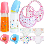 10 Pcs Baby Doll Bottle Feeding Accessories